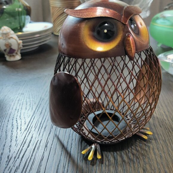 MCM Style Copper Owl Bank, a fun way to display your love for Owls. - Picture 2 of 8
